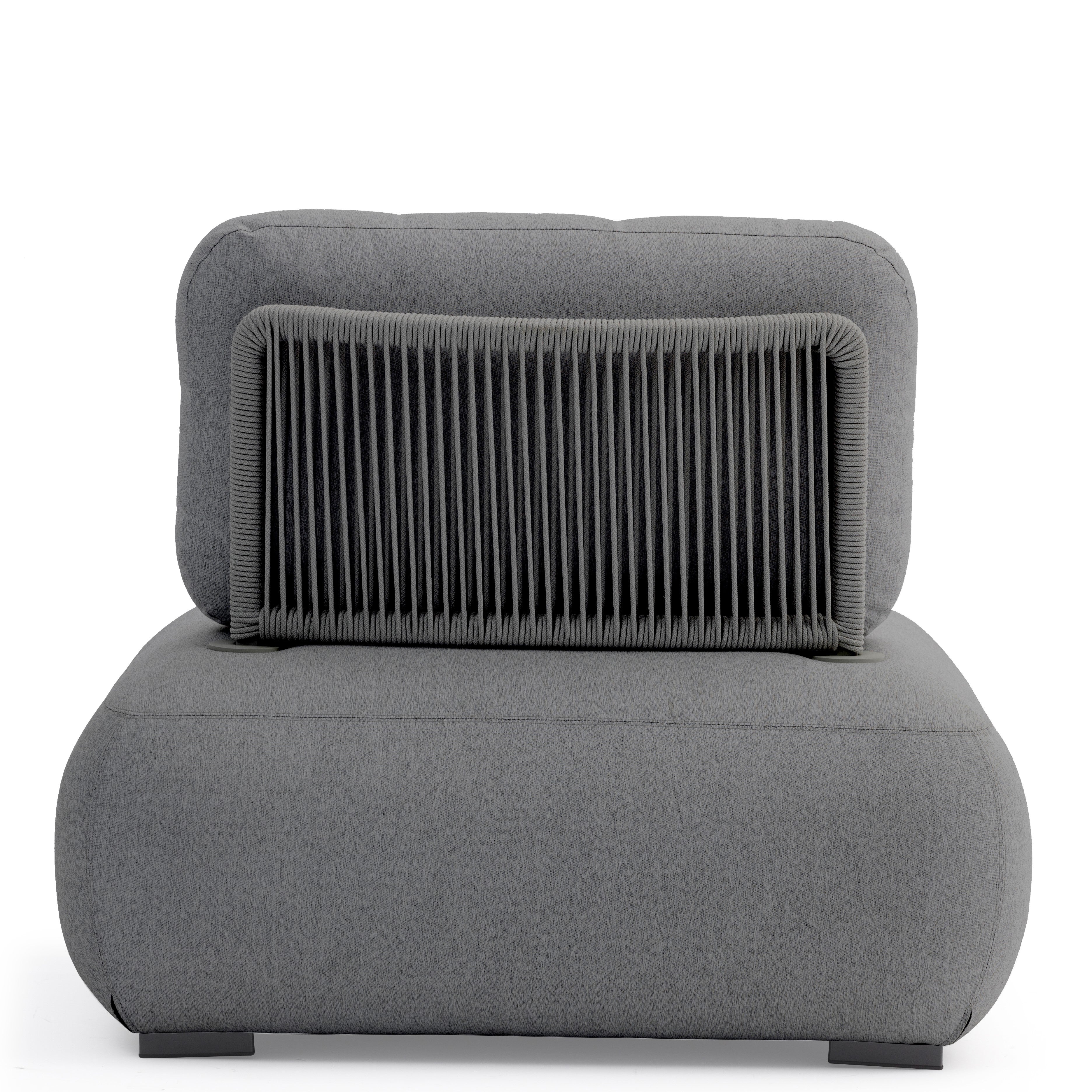 Ora One Seater Outdoor Lounge - Charcoal