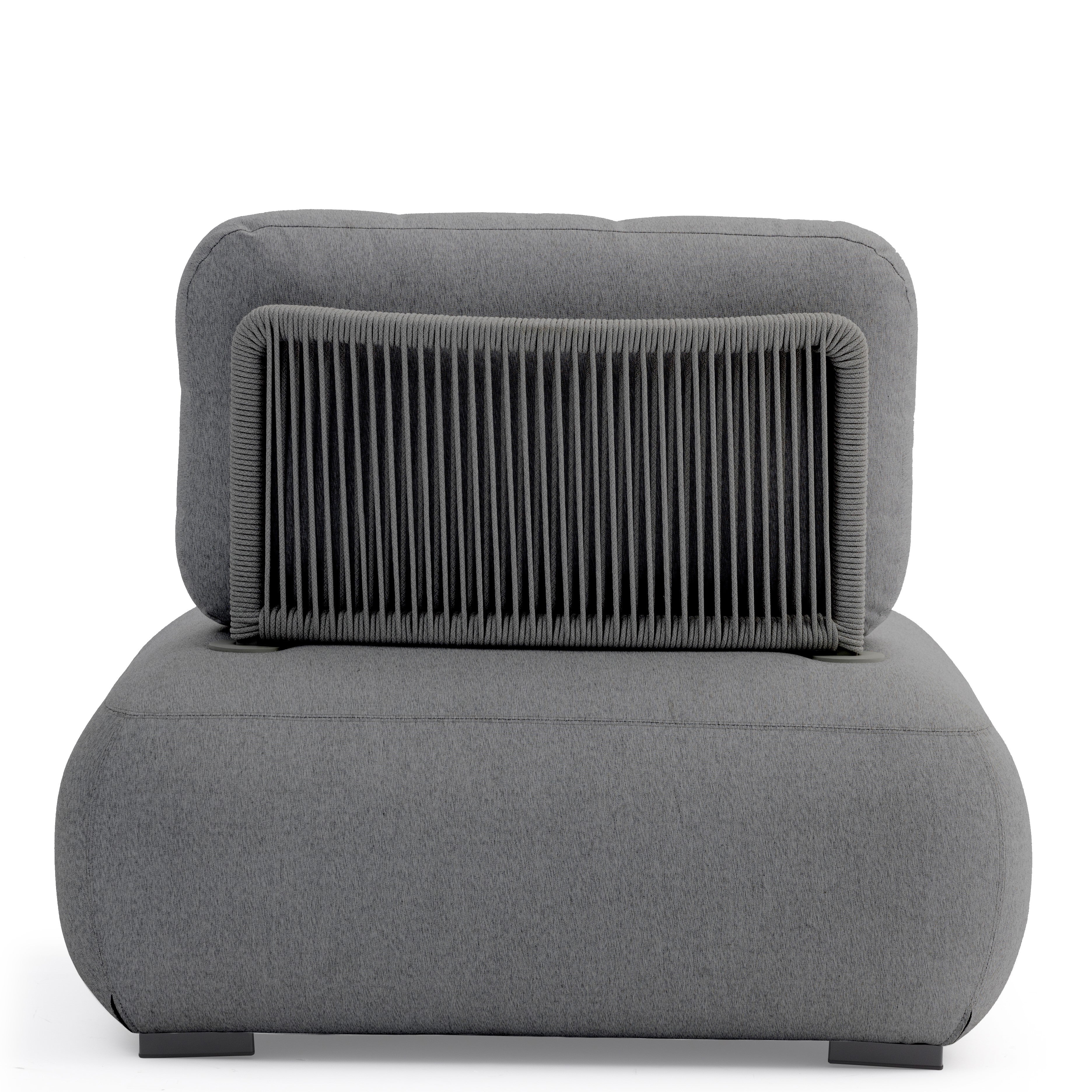 Ora One Seater Outdoor Lounge - Charcoal