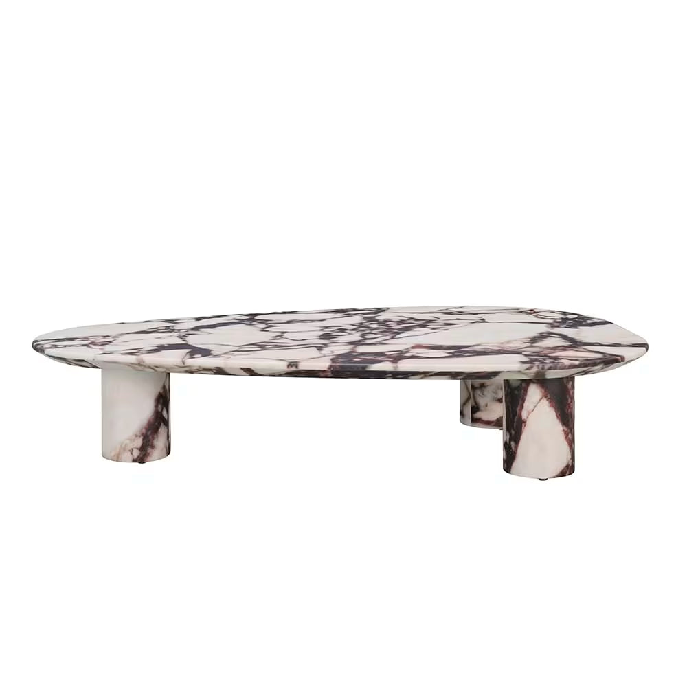 Calliope Coffee Table Bulgari Red Marble - (On Order)