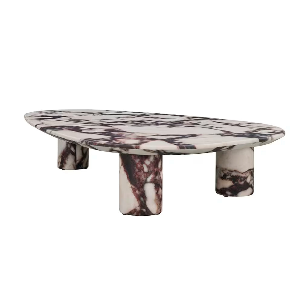 Calliope Coffee Table Bulgari Red Marble - (On Order)