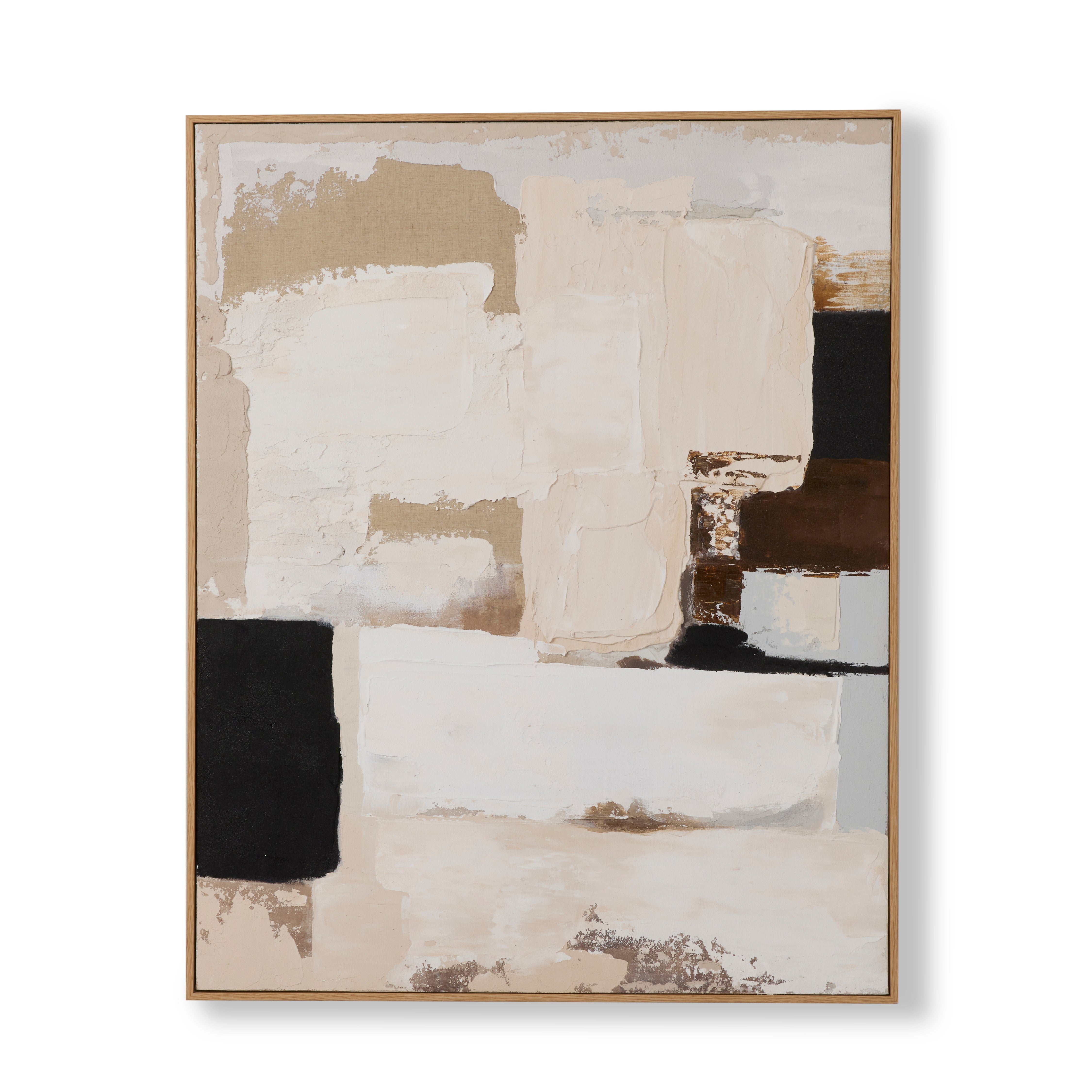 Clyde Black / Neutral Wall Art 80x100cm