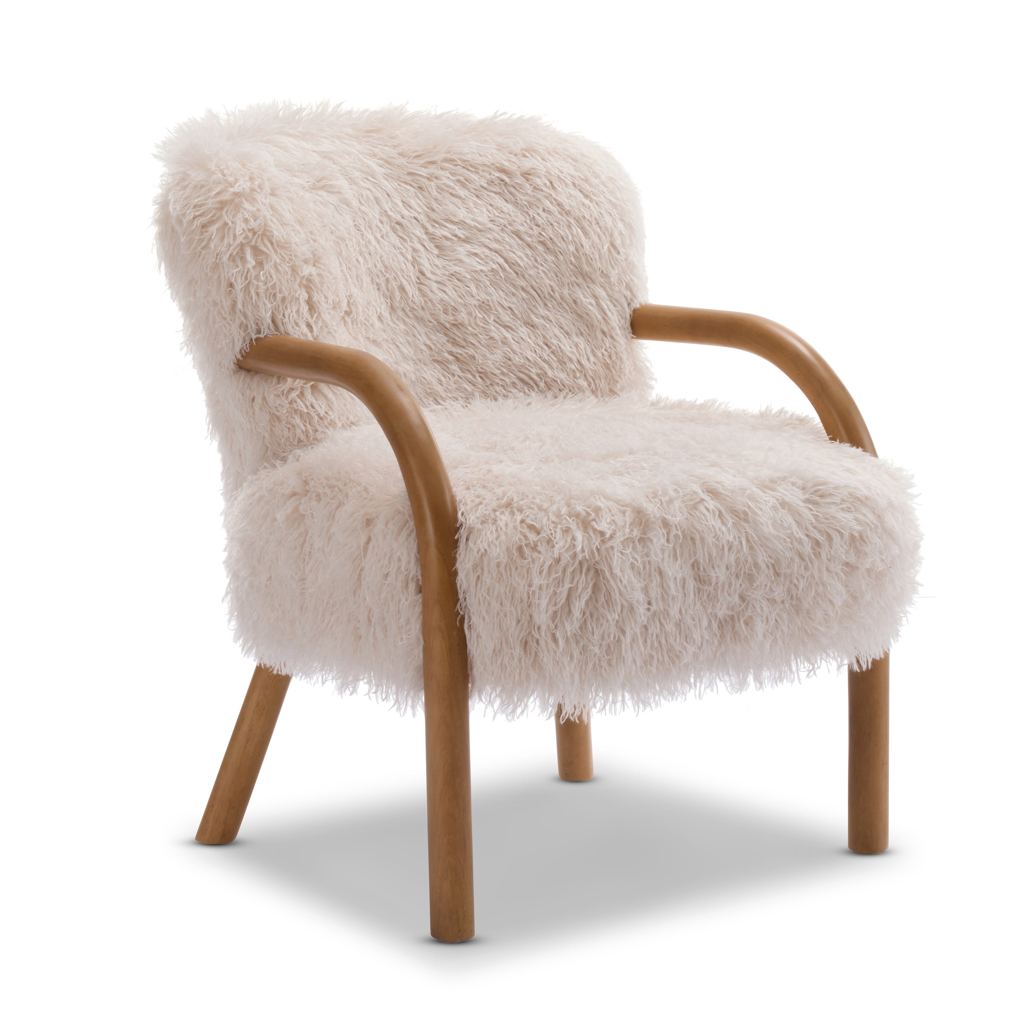 Kristoff Ivory Fur Chair
