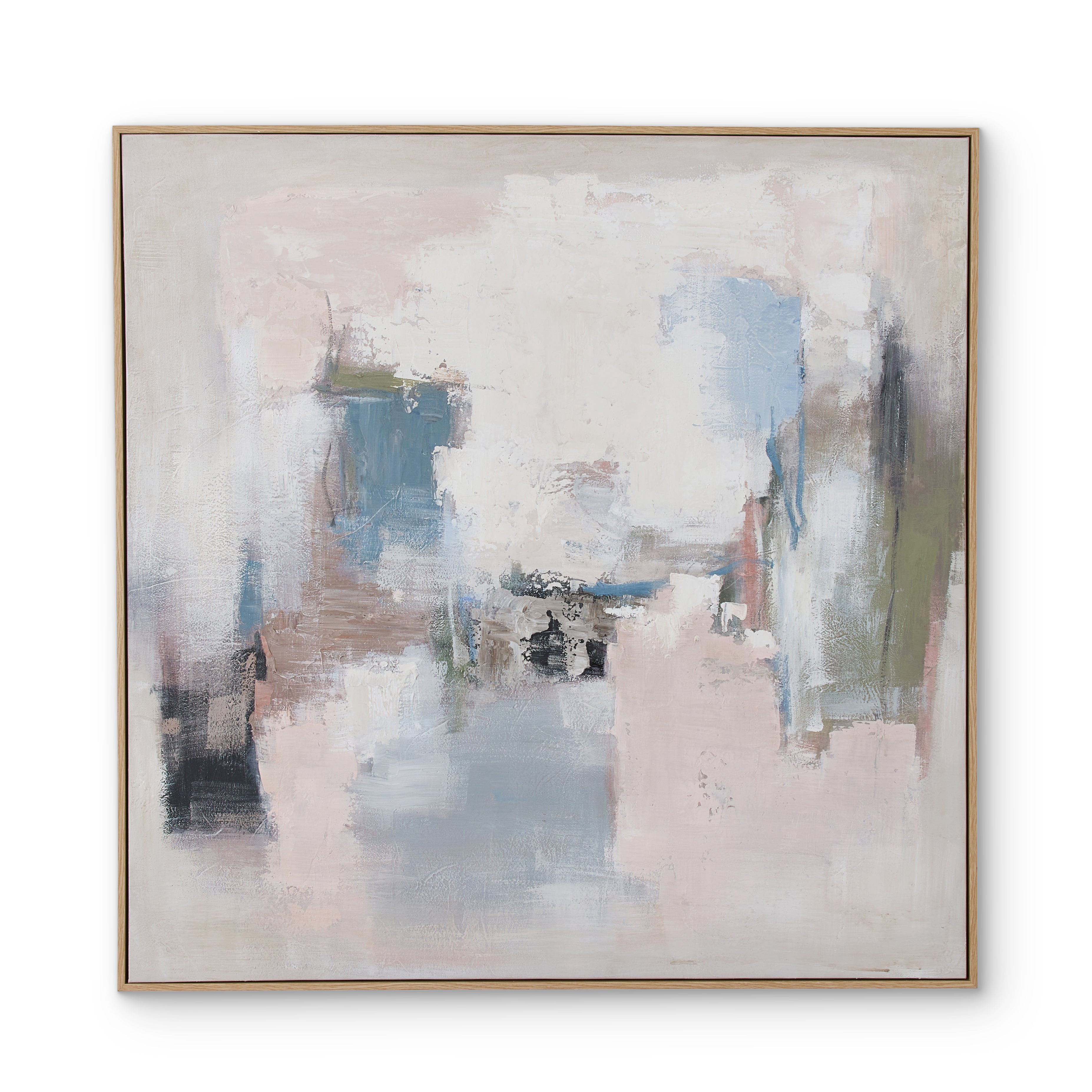 Abstract Pink/Pacific Wall Art 100 x 100cm