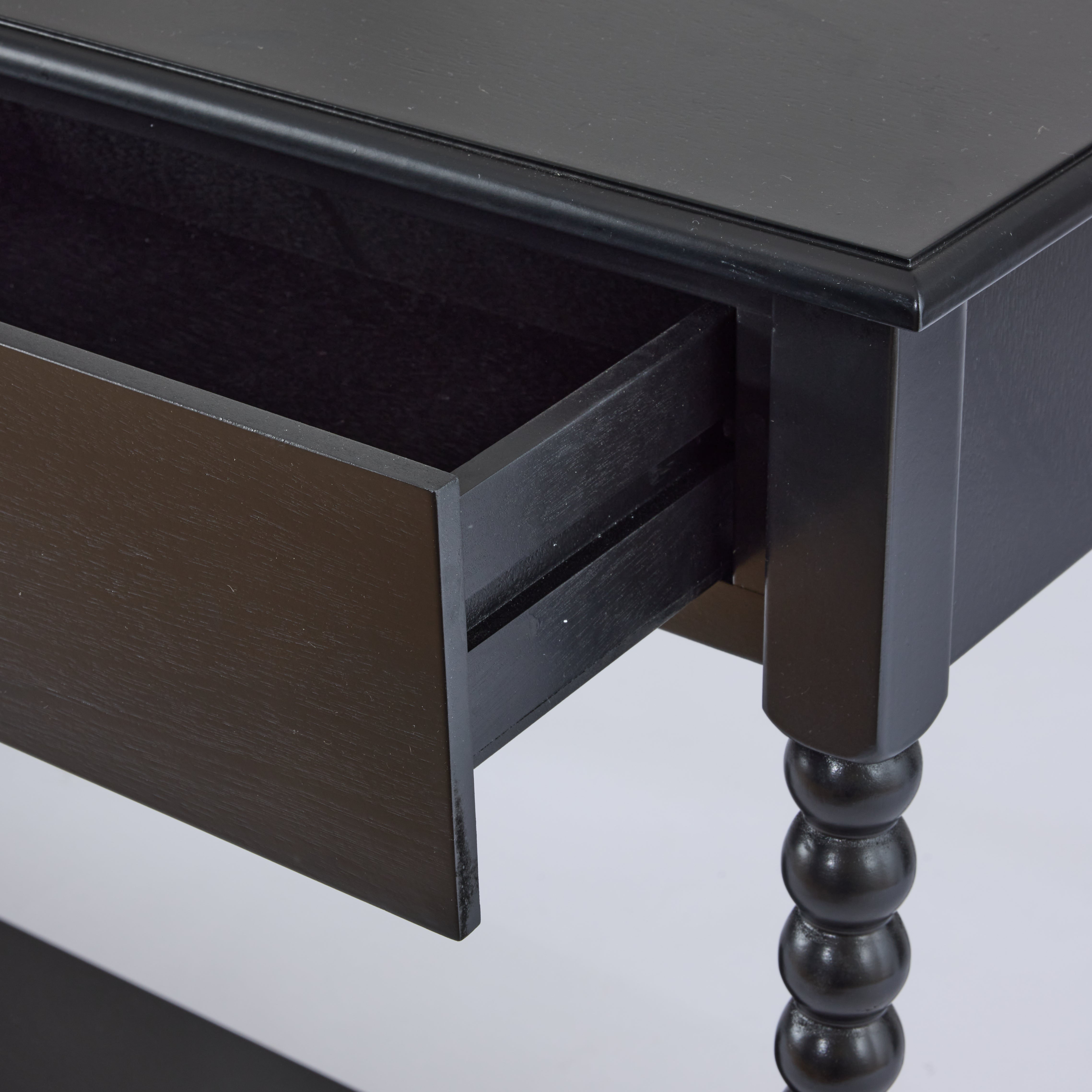Daylesford Black Bobble Bedside Table