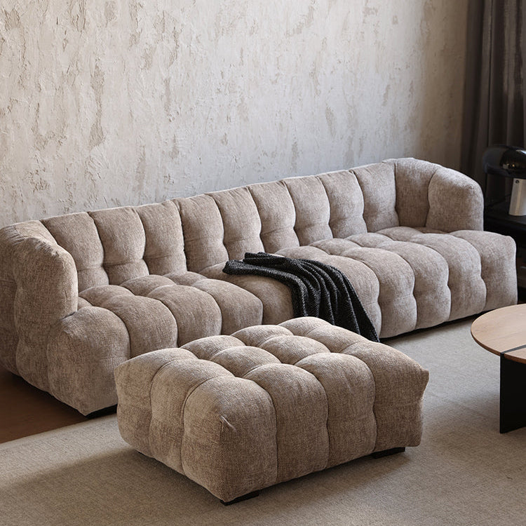 Mayfair Ottoman - Light Brown