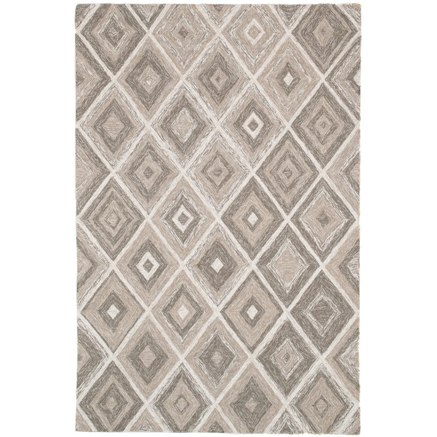 Alex Beige Diamond P.E.T Indoor Outdoor Rug