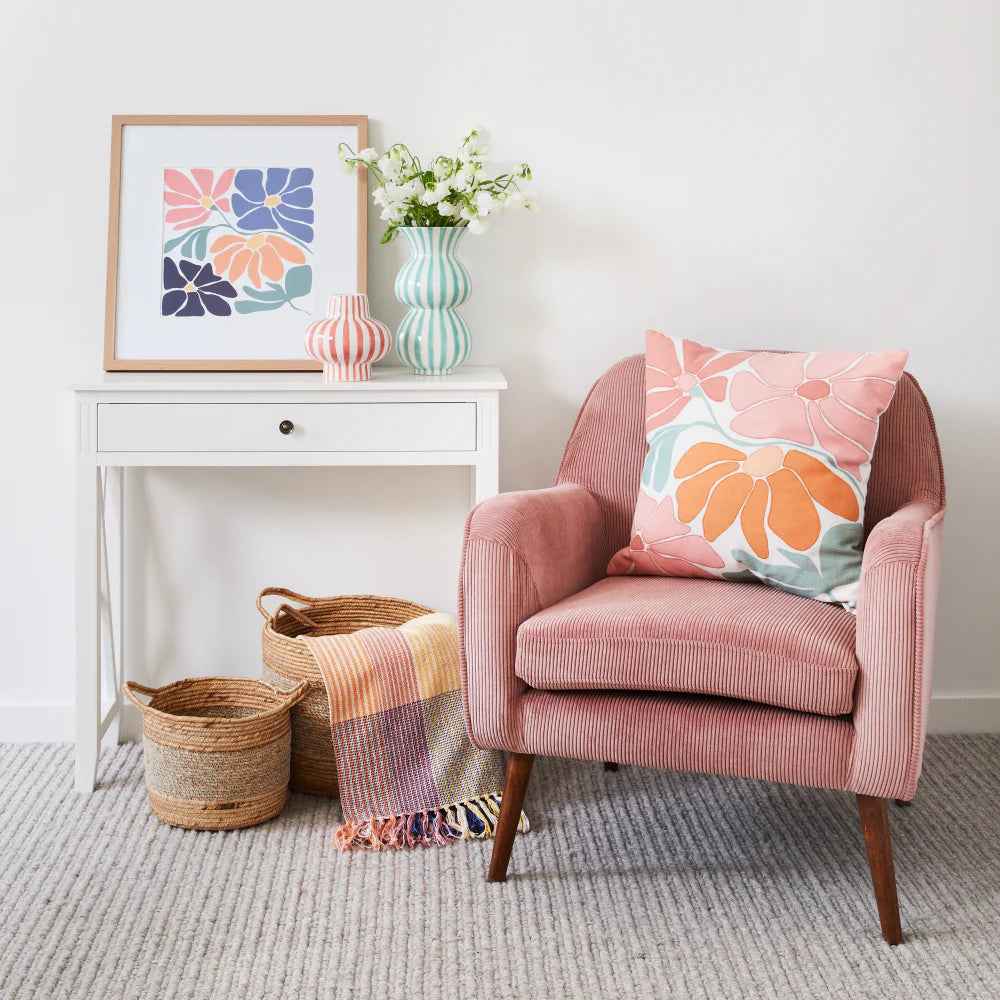 Albert Armchair - Dusty Pink