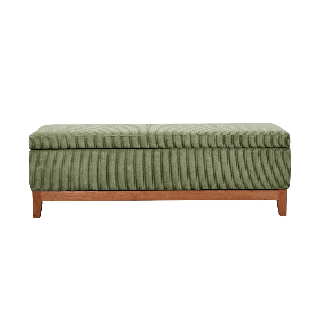 Albert Storage Ottoman - Olive