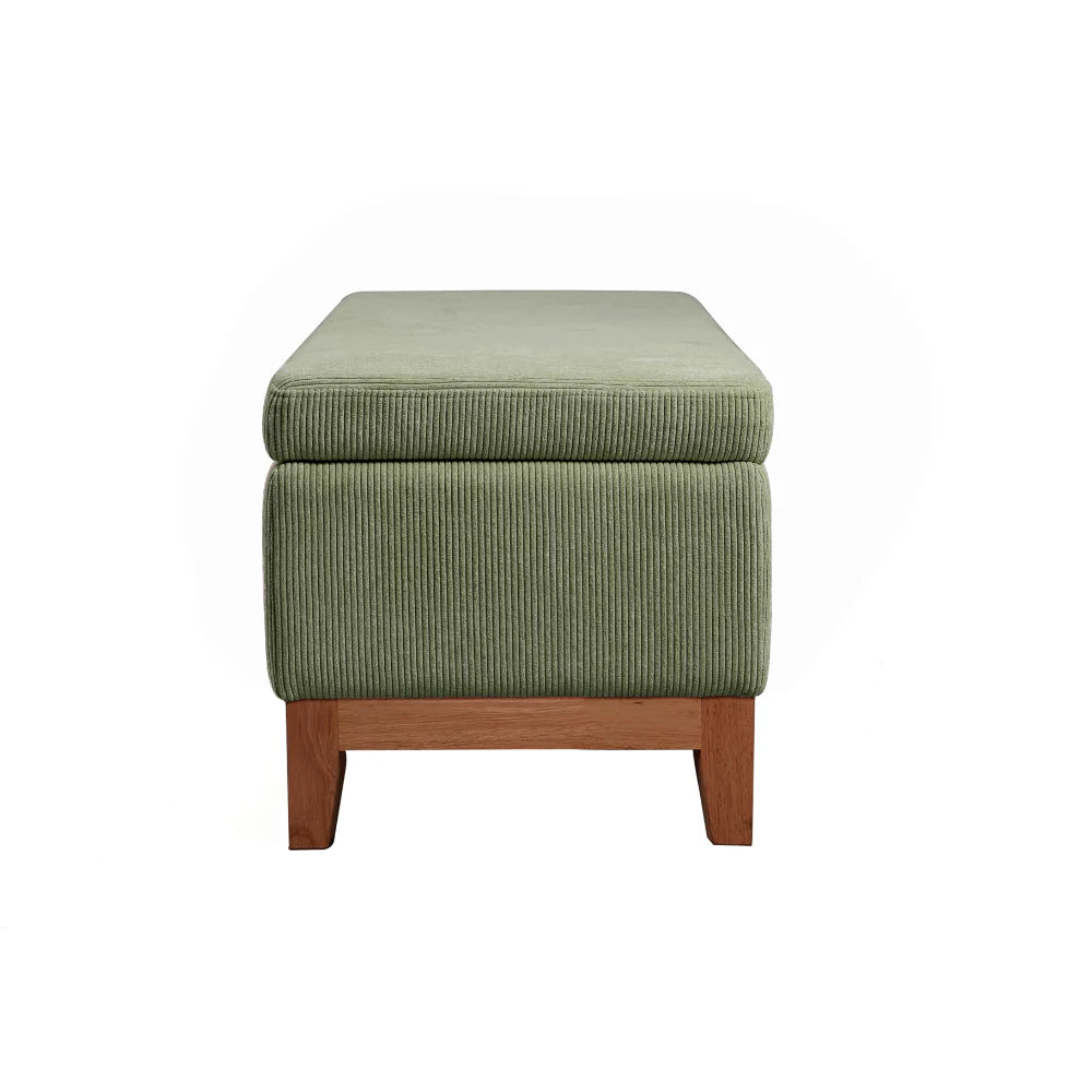 Albert Storage Ottoman - Olive