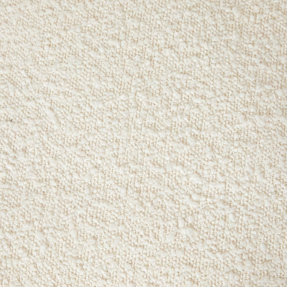 Arlette Boucle Pouf - 45cm x 45cm x 45cm Ivory