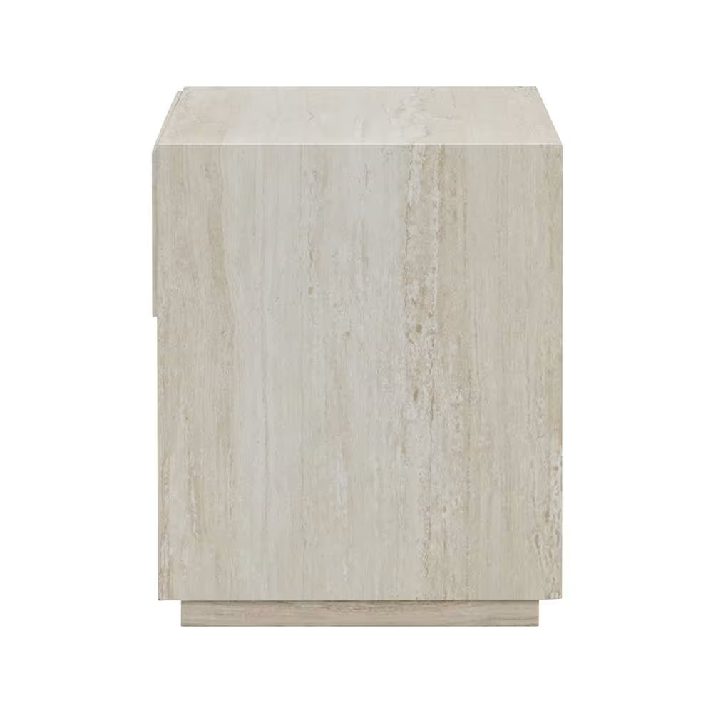 Artemis Travertine Bedside Table - 56 cm