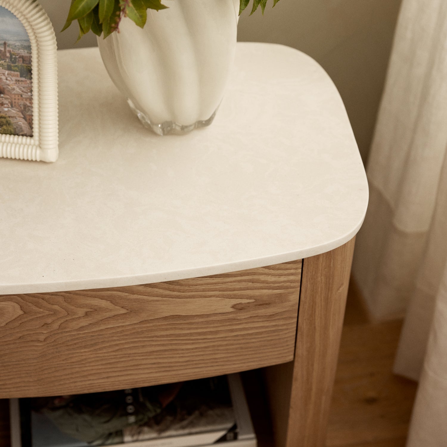 Athena Oak Bedside Table