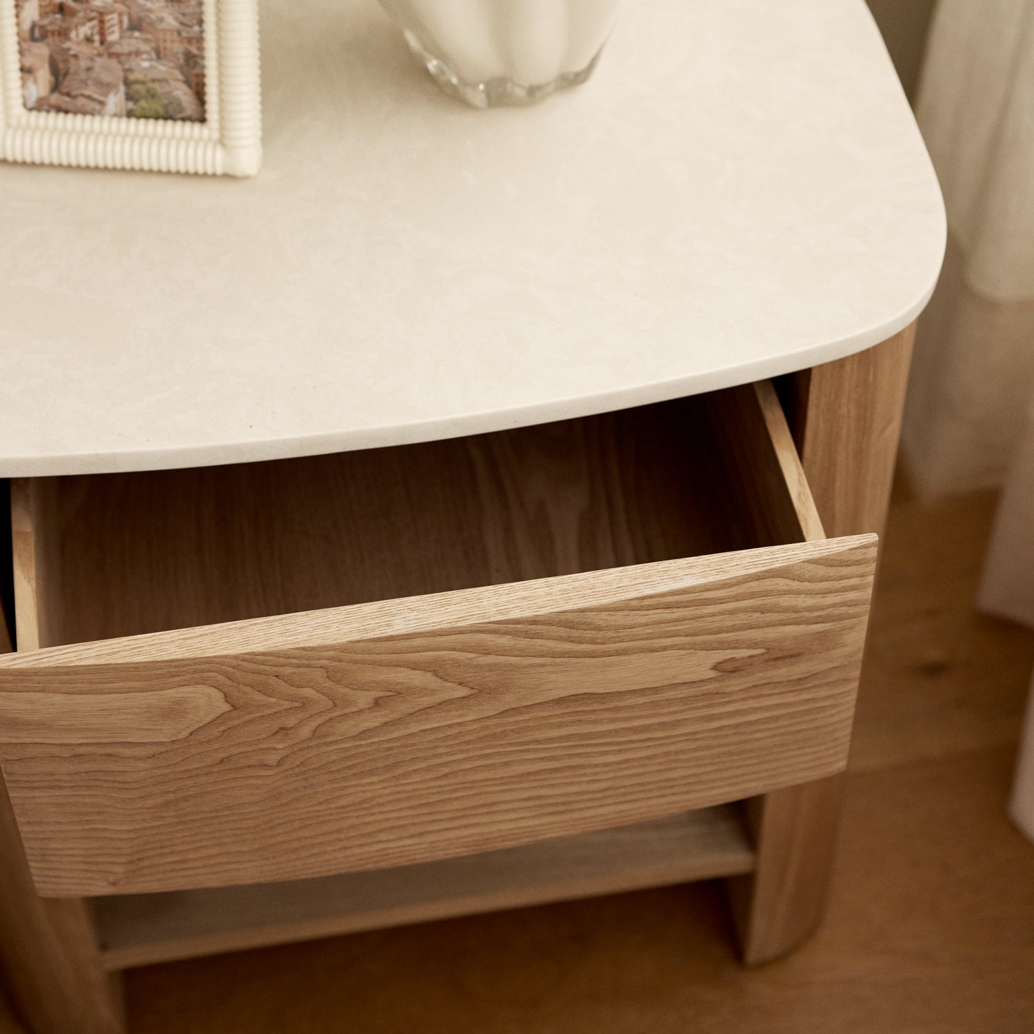 Athena Oak Bedside Table