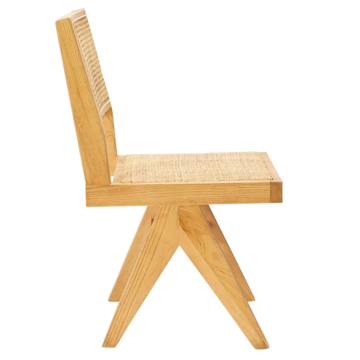 Azul Dining Armless Chair Natural and Rattan