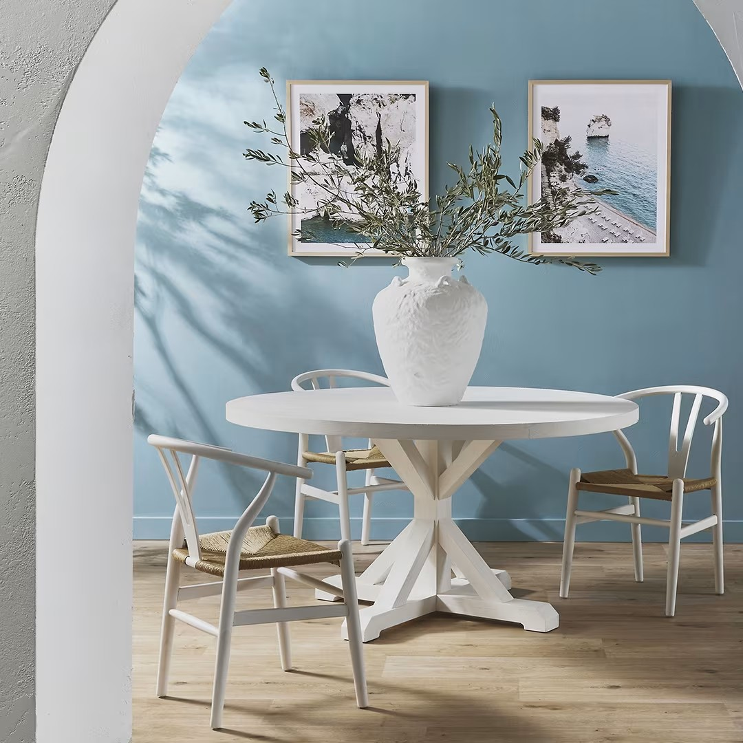 Balmain Round Dining Table White