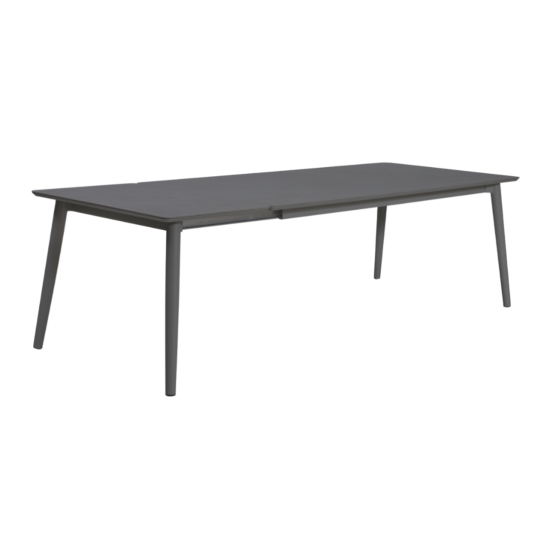 Bella Extendable Outdoor Dining Table - Charcoal