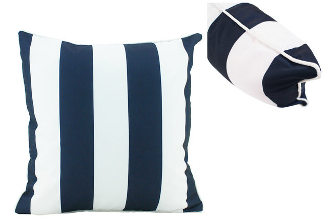 Navy Stripe Outdoor Cushion 50x50cm
