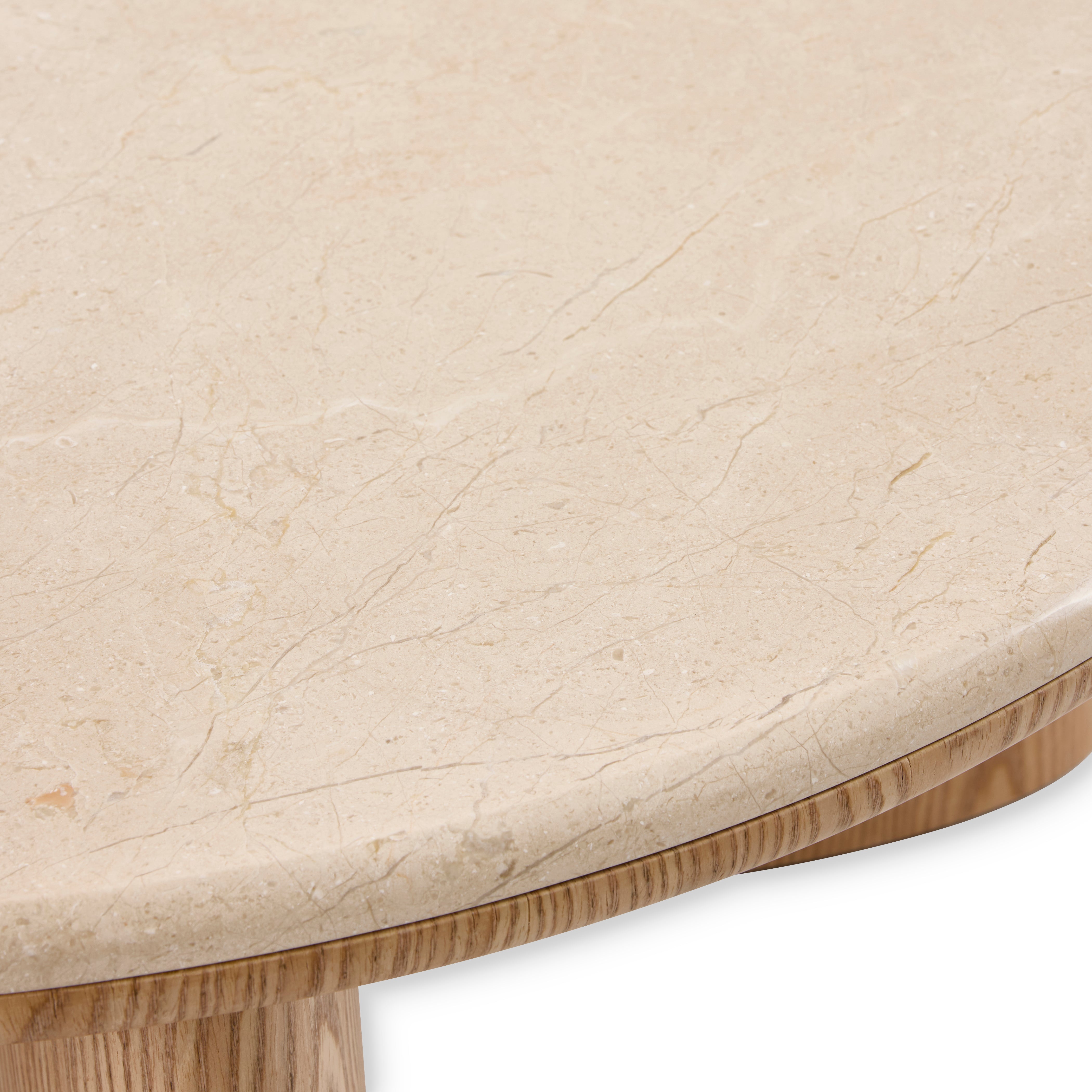 Carlyle Brown Marble Coffee Table