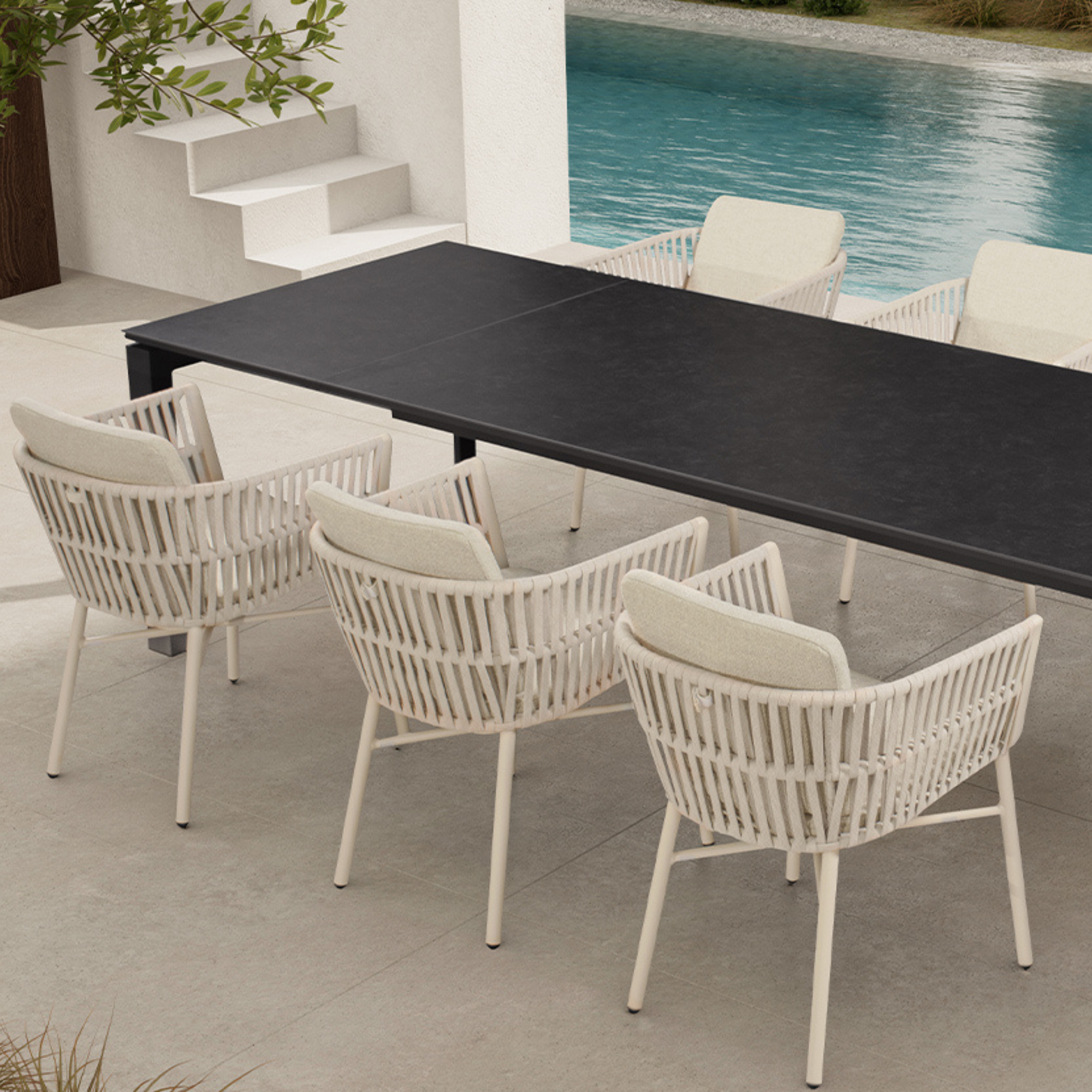 Broulee Extendable Dining table - Charcoal