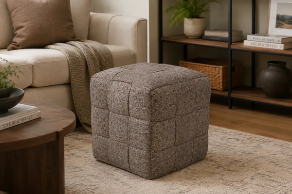 Darcy Ottoman 50x50x50cm Mocha