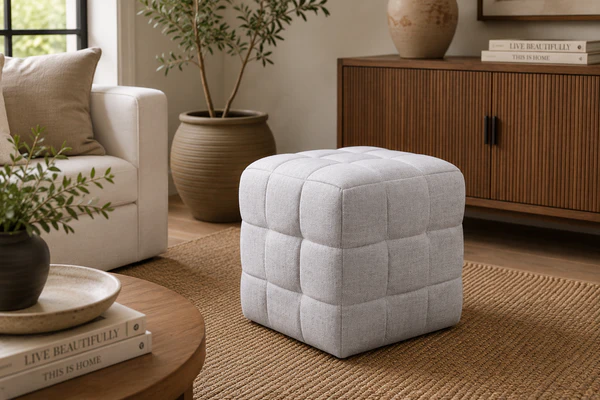 Darcy Ottoman 50x50x50cm Latte