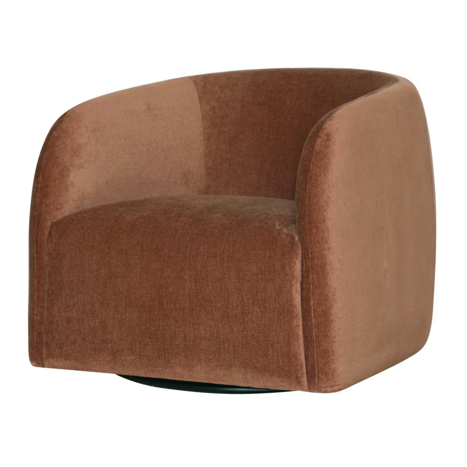 Decker Muse Rust Swivel Chair