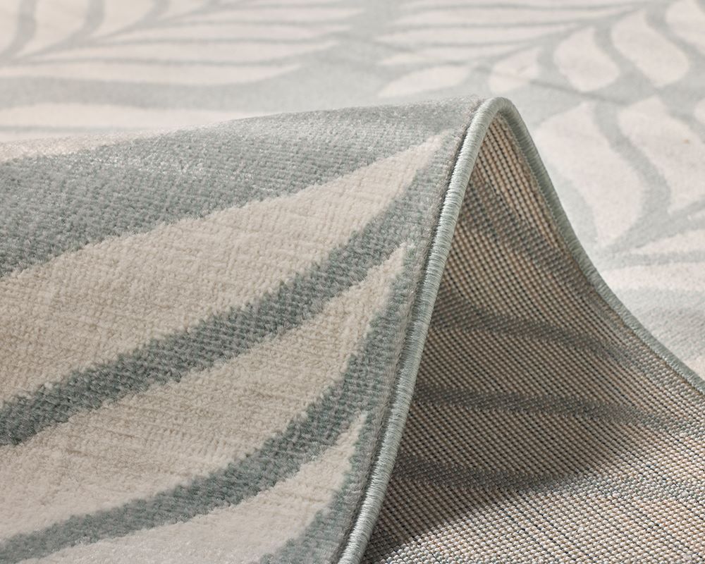 Dibang Aqua Light Green and Cream Indoor Outdoor Rug