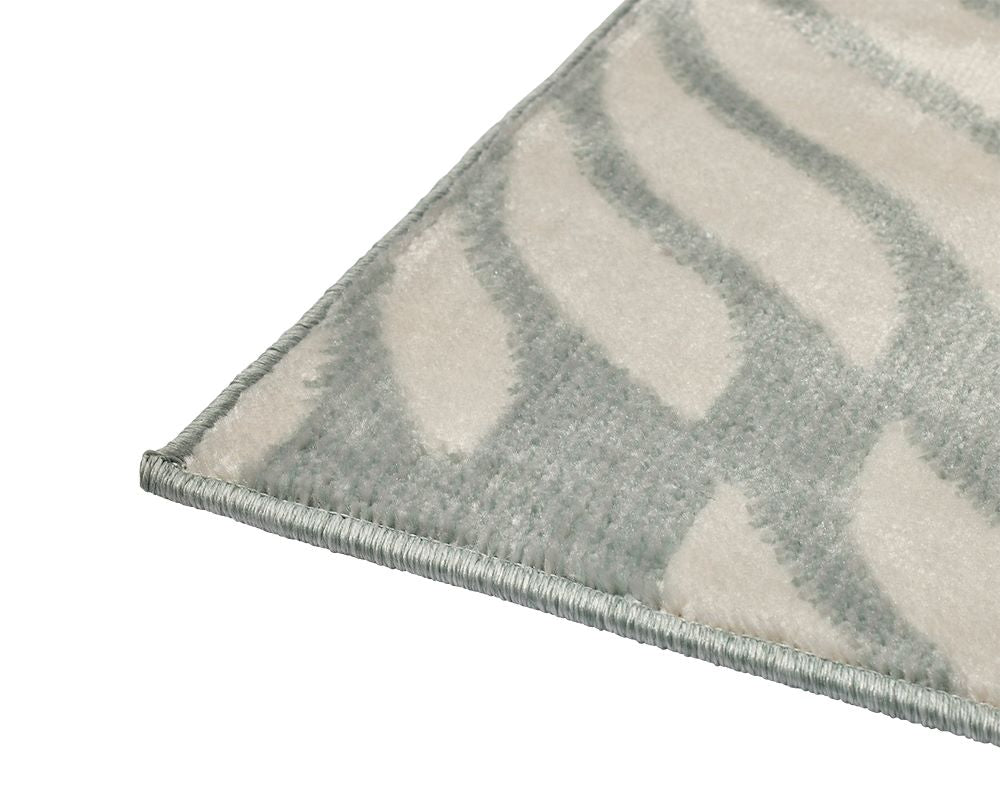Dibang Aqua Light Green and Cream Indoor Outdoor Rug