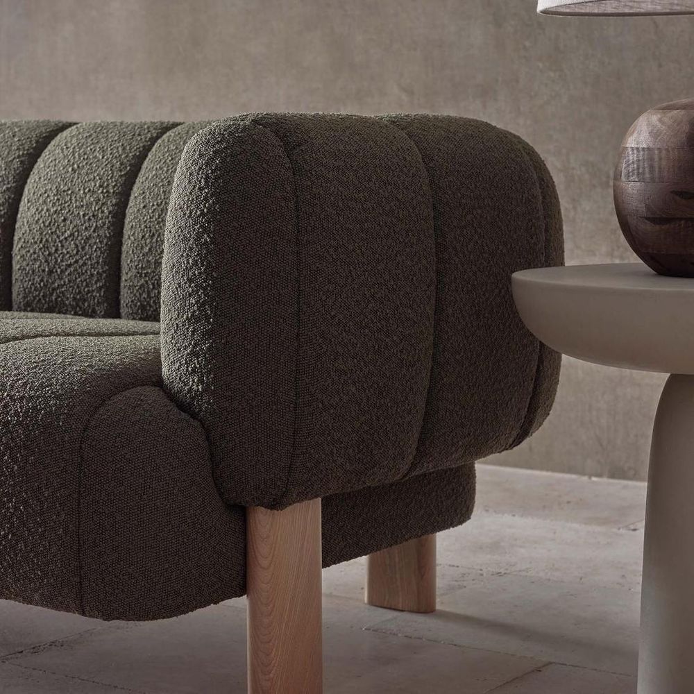 Ditto 2.5 seater Sofa Olive Boucle