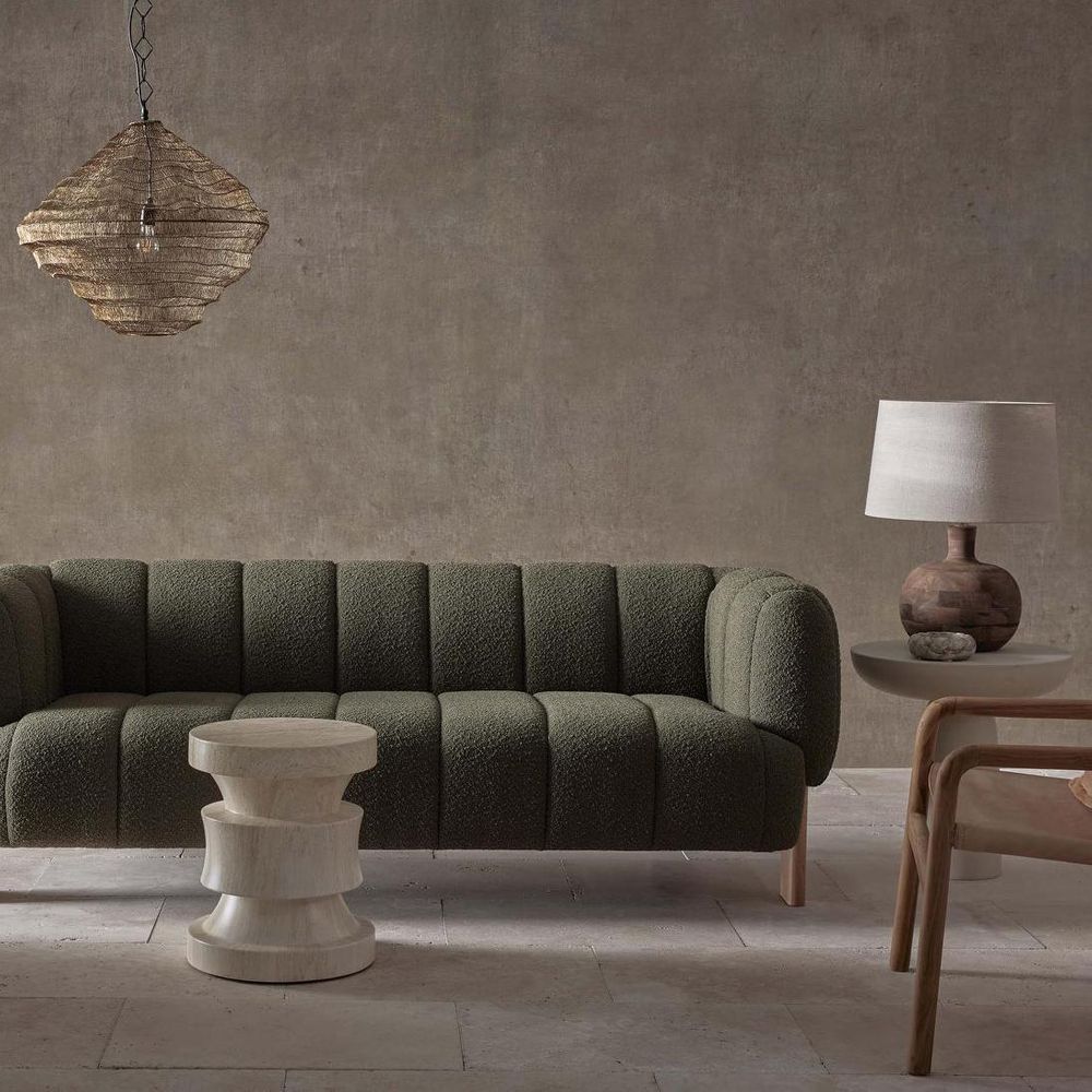 Ditto 2.5 seater Sofa Olive Boucle