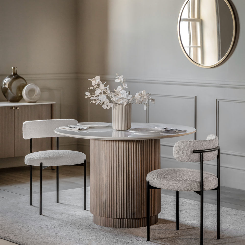 Marmo Round Dining Table 110x110x75cm