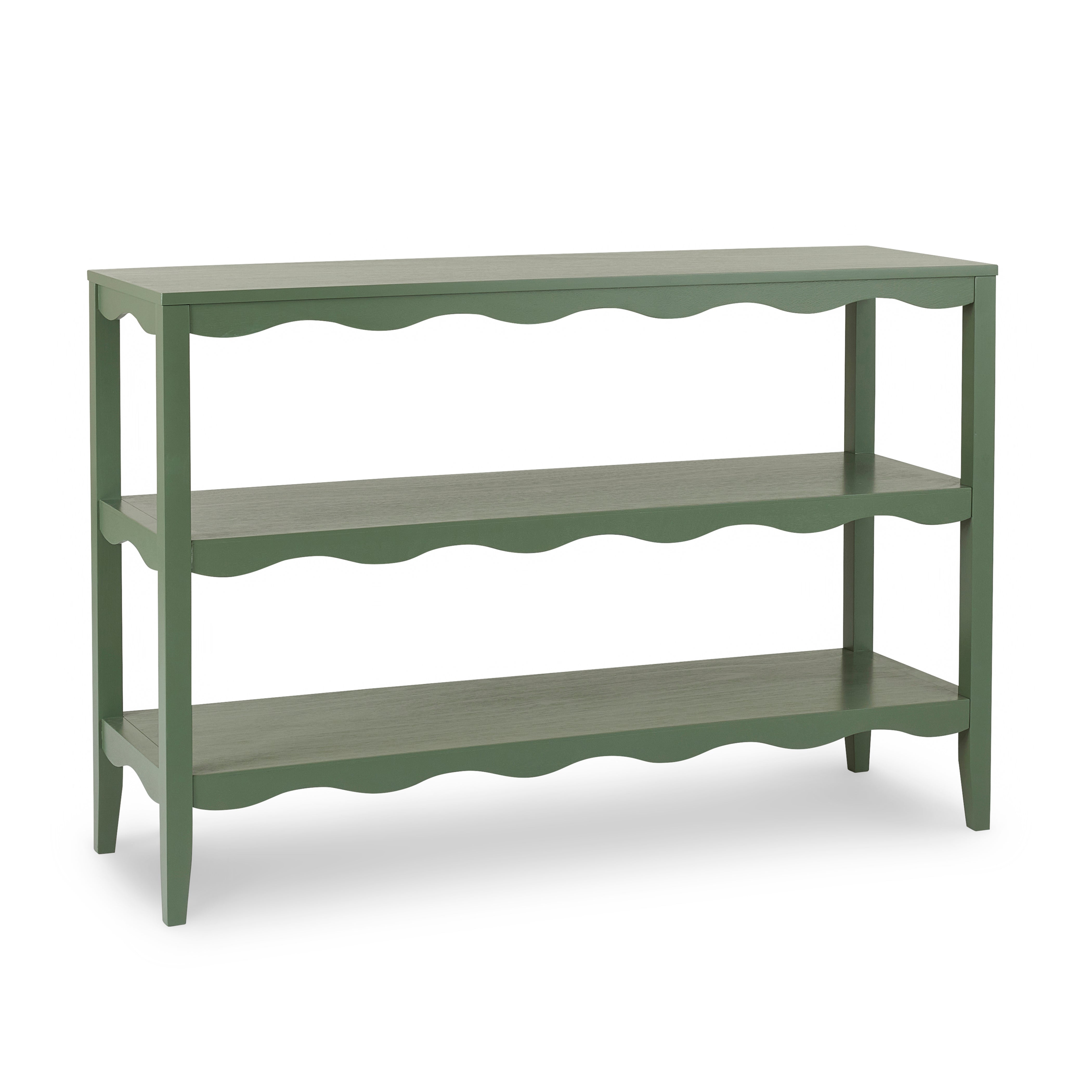 Hanson Dark Green Console Shelves