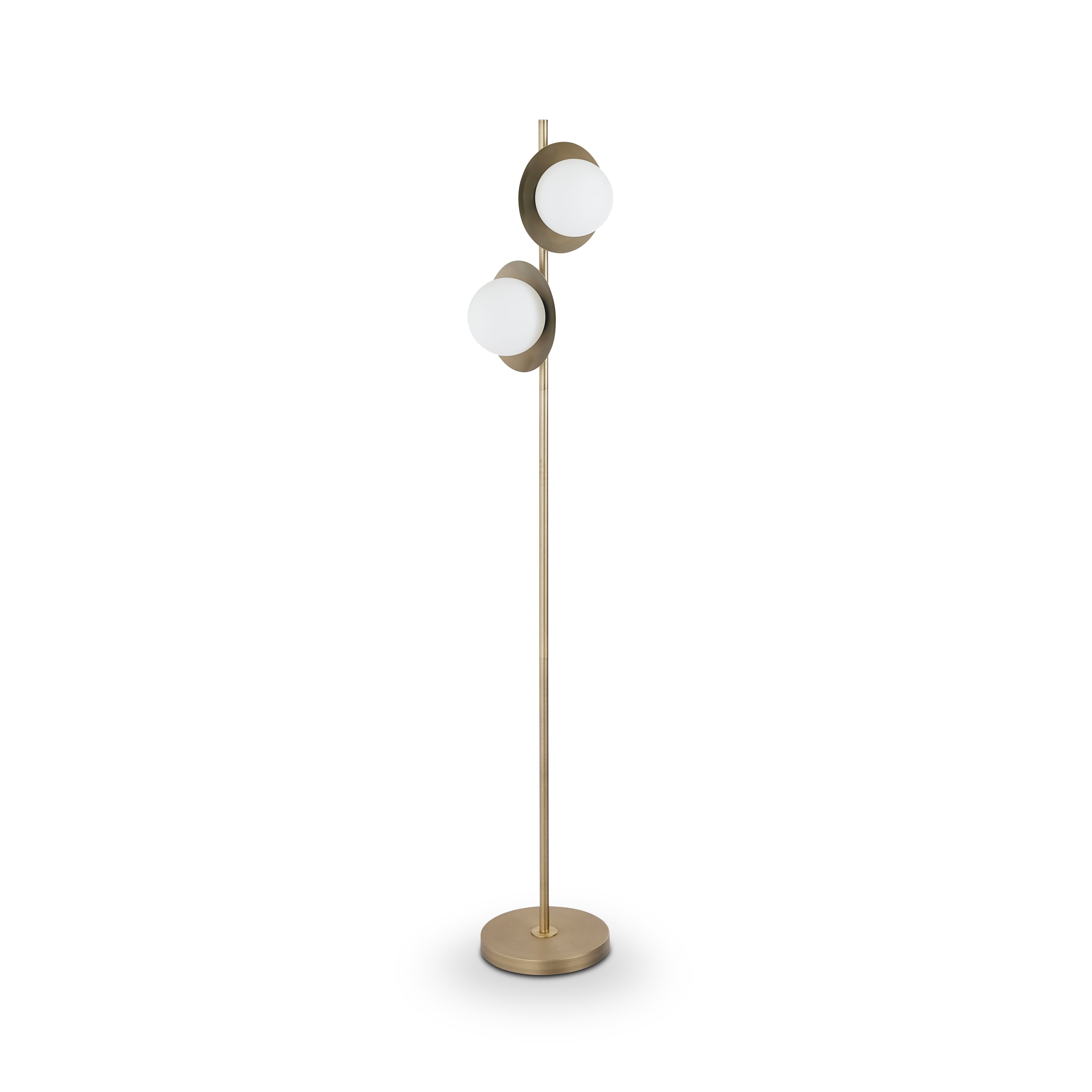 Marlow Antique Brass Floor Lamp