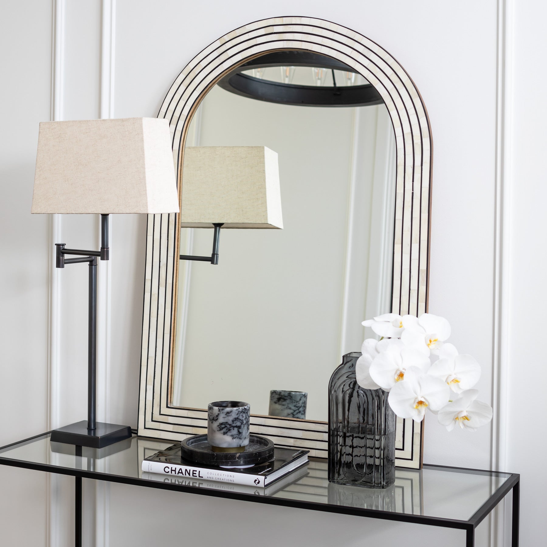 Emery Black Console Table