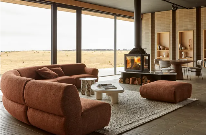 Juno Cloud Ottoman - Brick