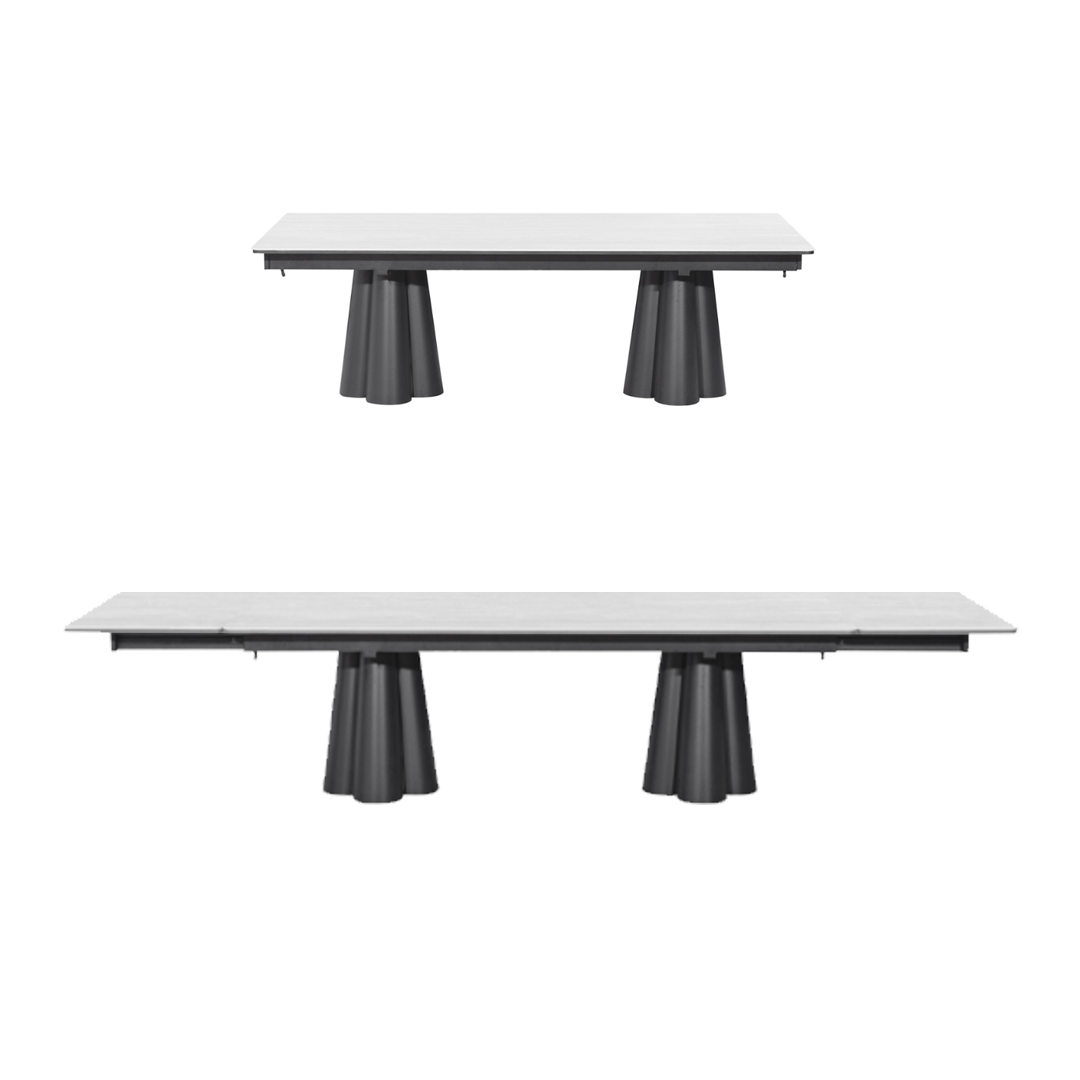Kelsey Extendable Outdoor Dining Table - Light Grey