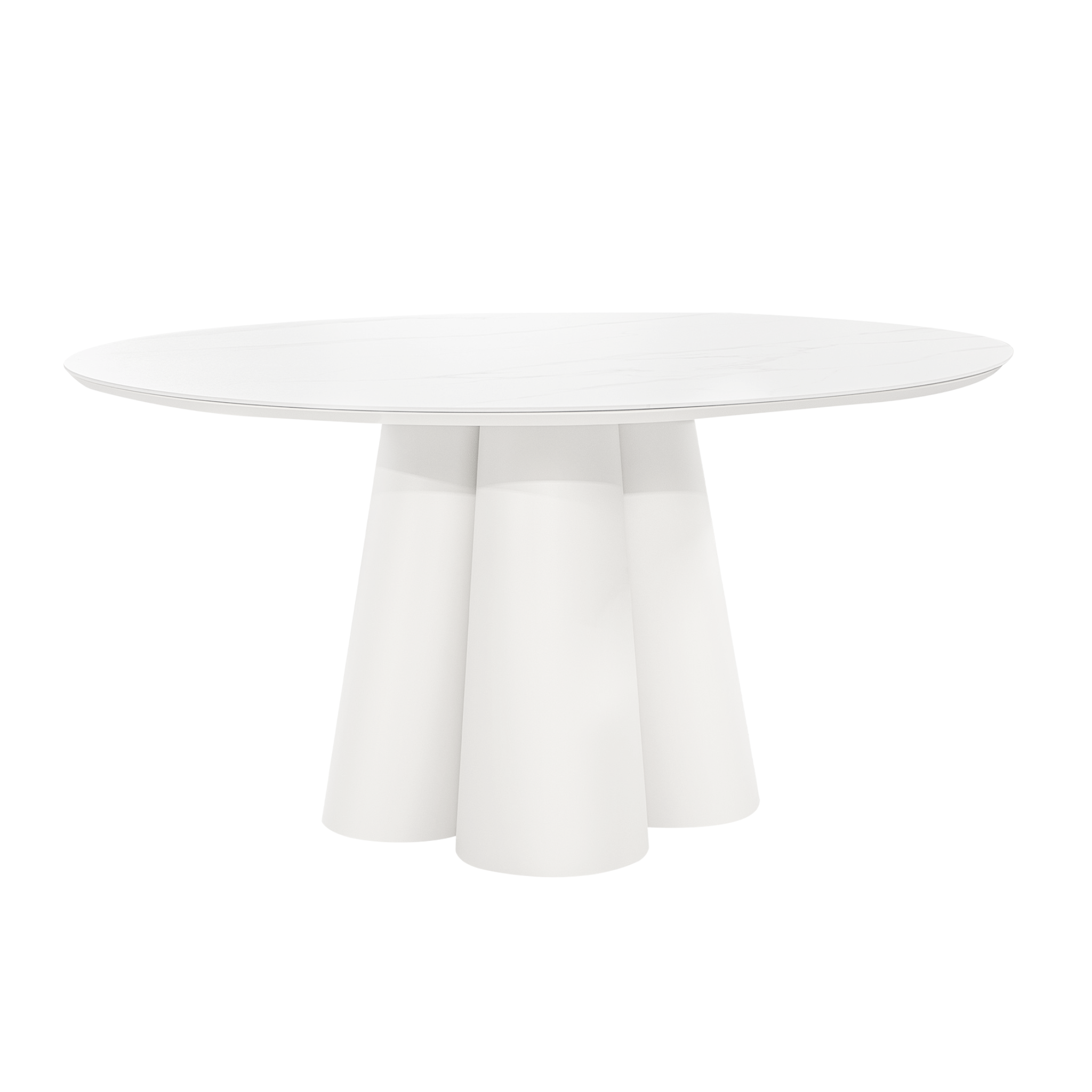 Kelsey Round Outdoor Dining Table - White