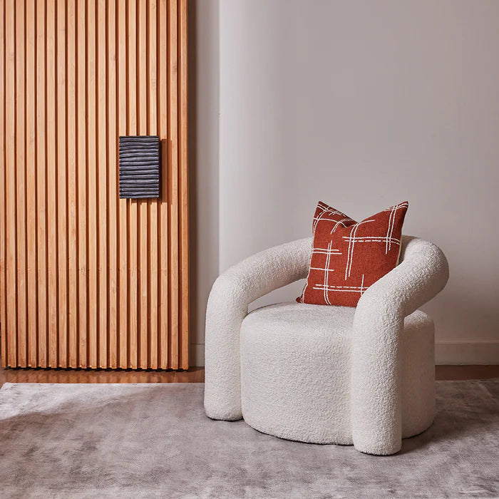 Lumen Boucle Occasional Chair - Ivory