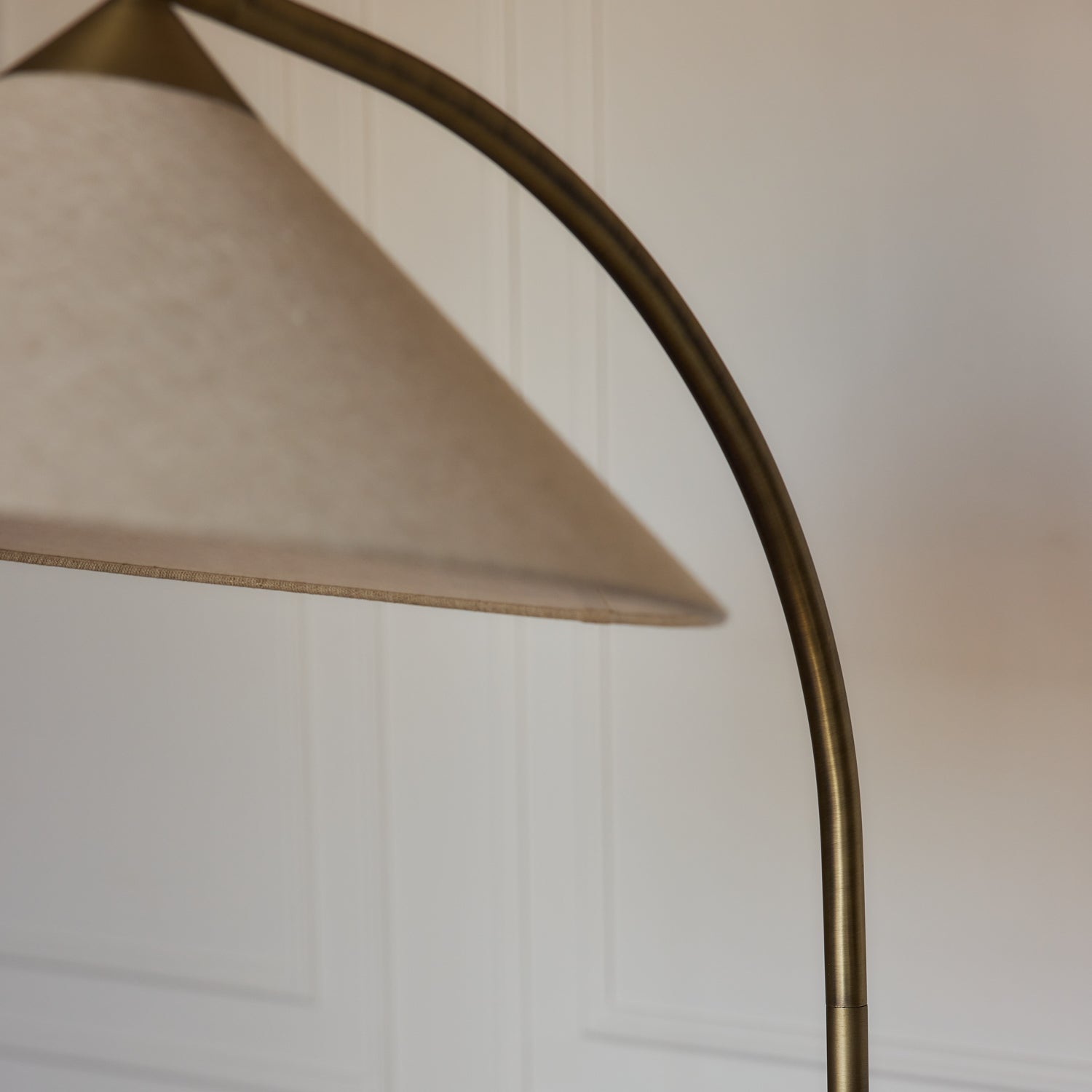 Kirby Antique Brass Floor Lamp