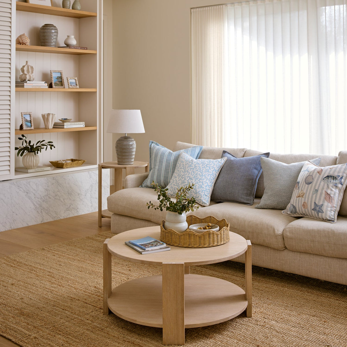 Hudson Light Wood Side Table