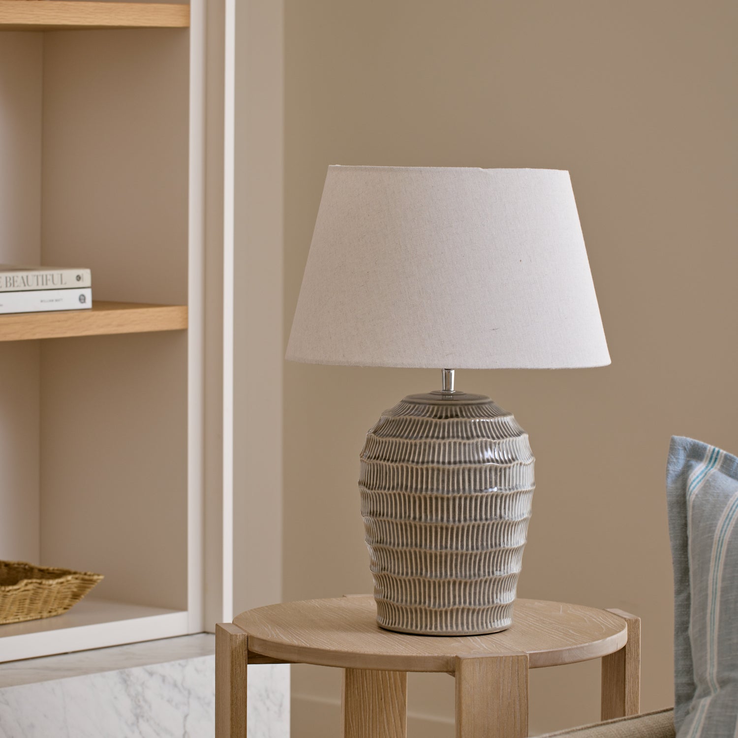 Nautilus Light Blue Lamp