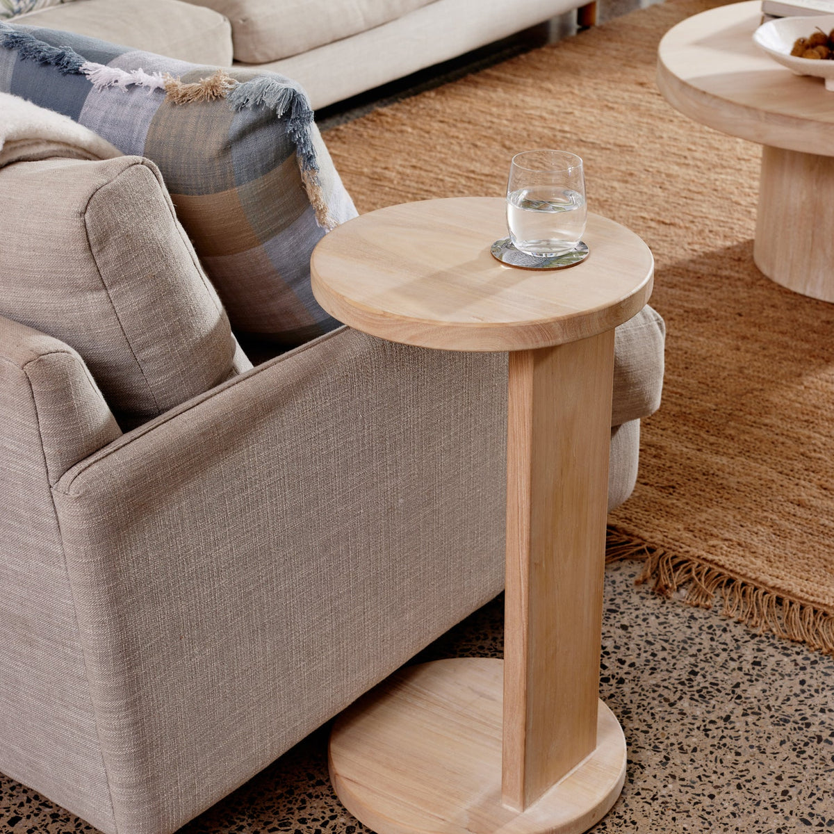 Wilbur Whitewash Sofa Table