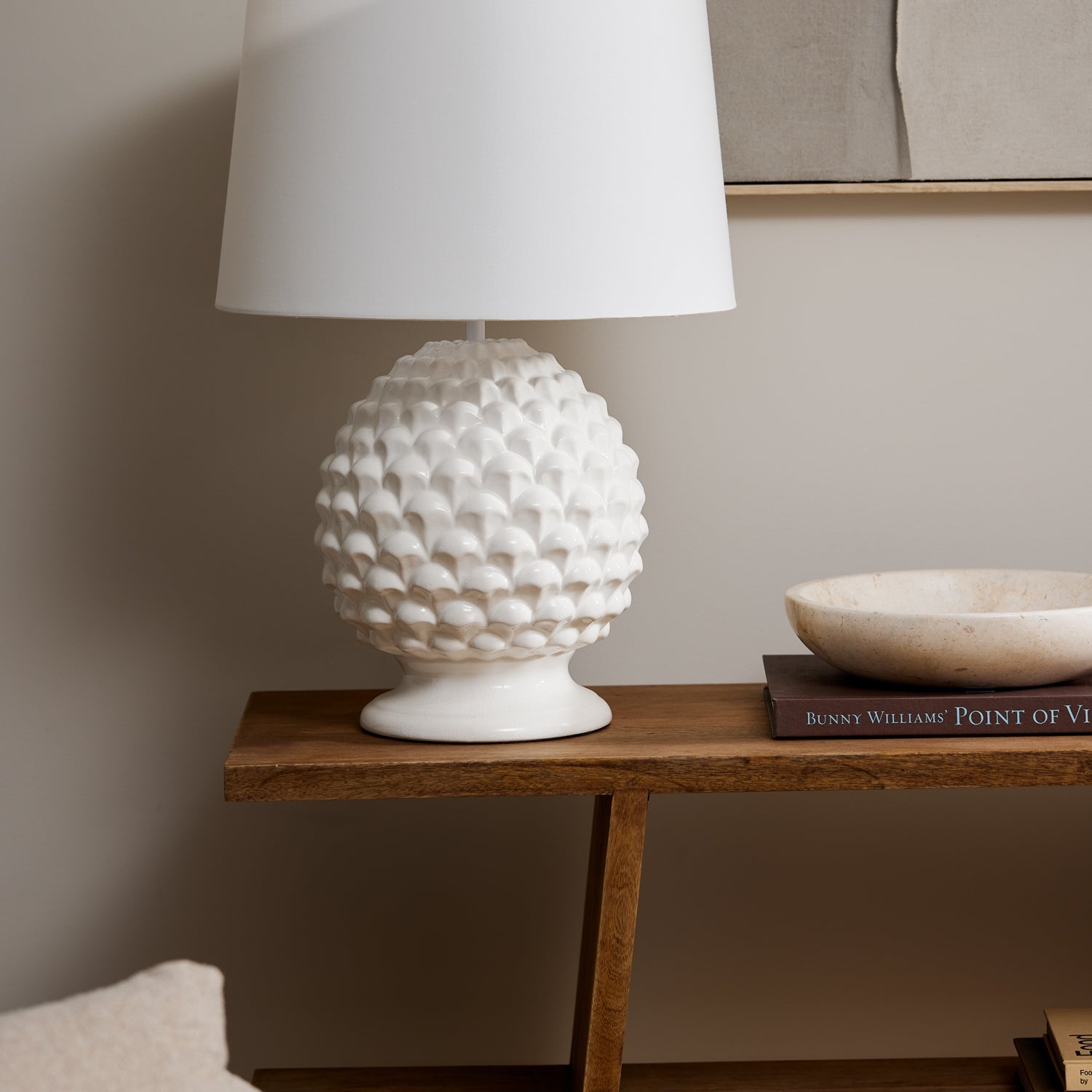 Nichols White Lamp