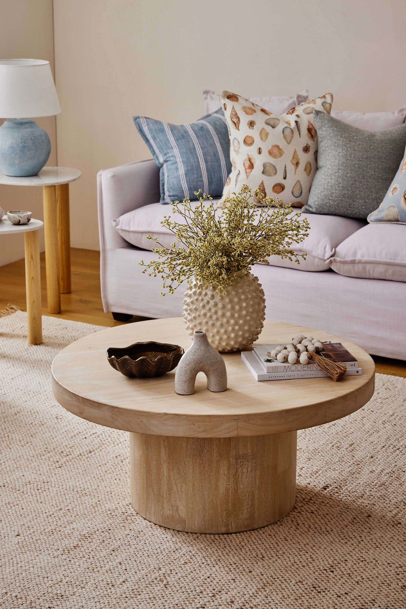 April Whitewash Coffee Table