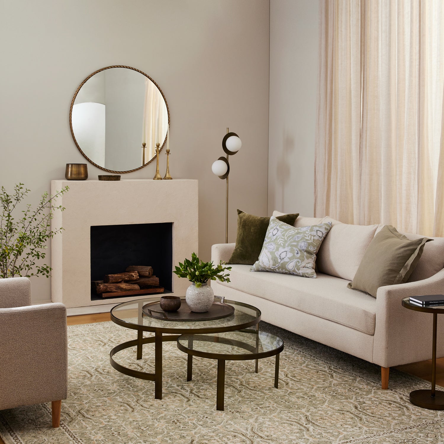 Soho Brass Nest Coffee Table Large