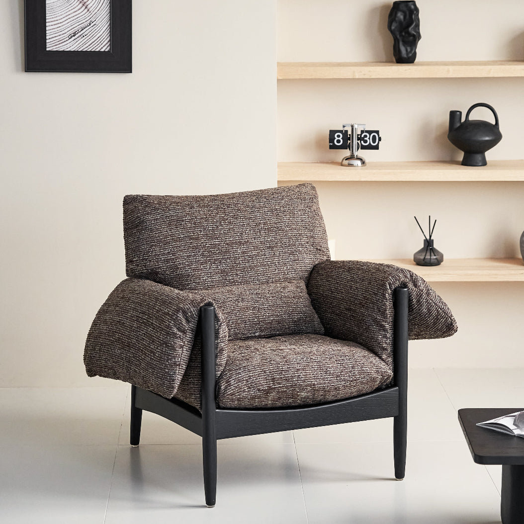 Martini Lounge Chair - Dark Brown