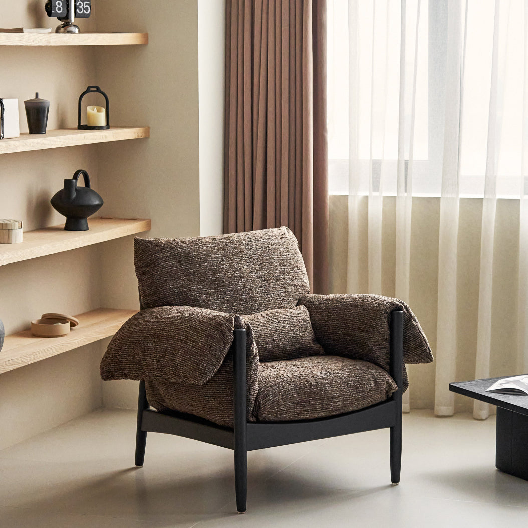 Martini Lounge Chair - Dark Brown