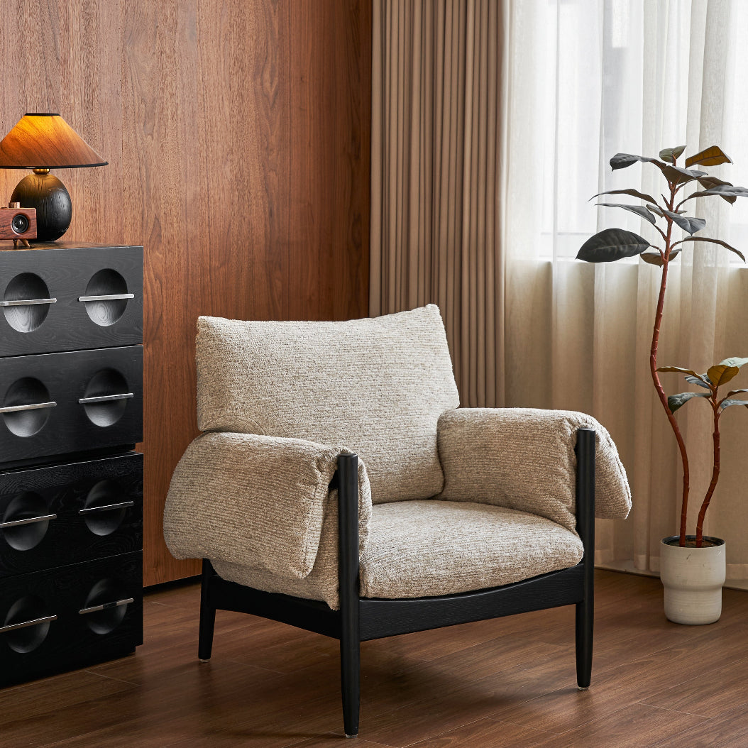 Martini Lounge Chair - Caramel