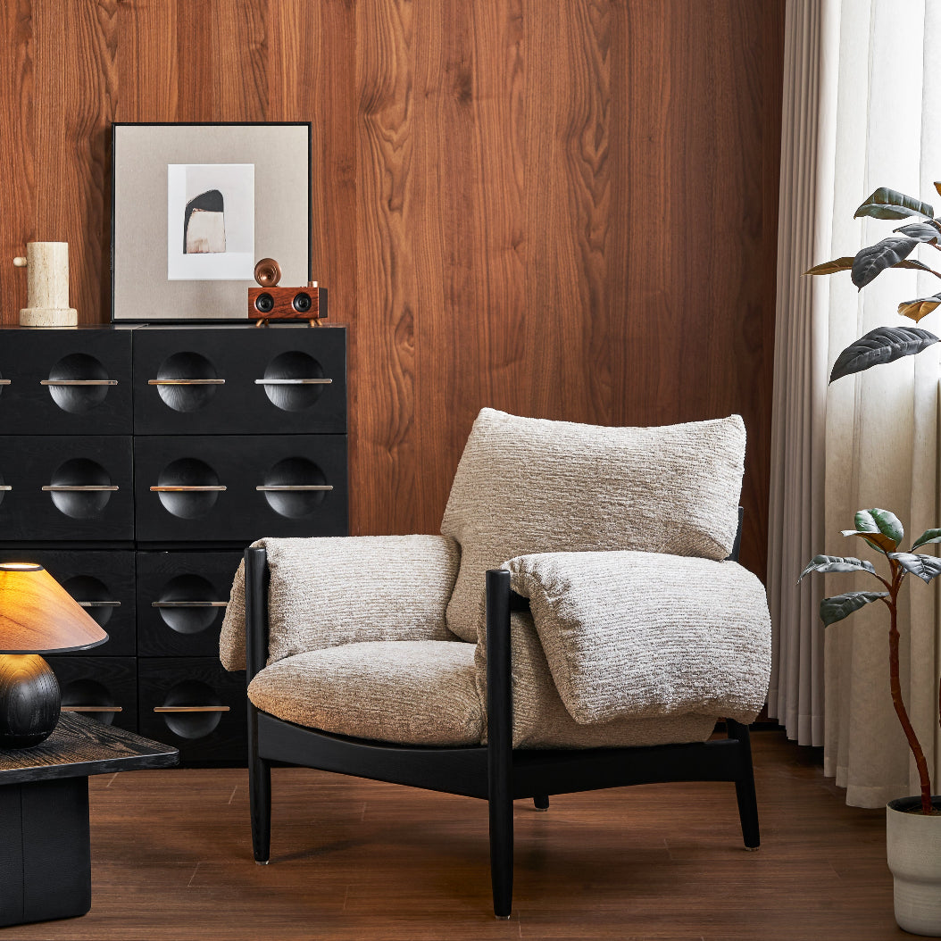 Martini Lounge Chair - Caramel