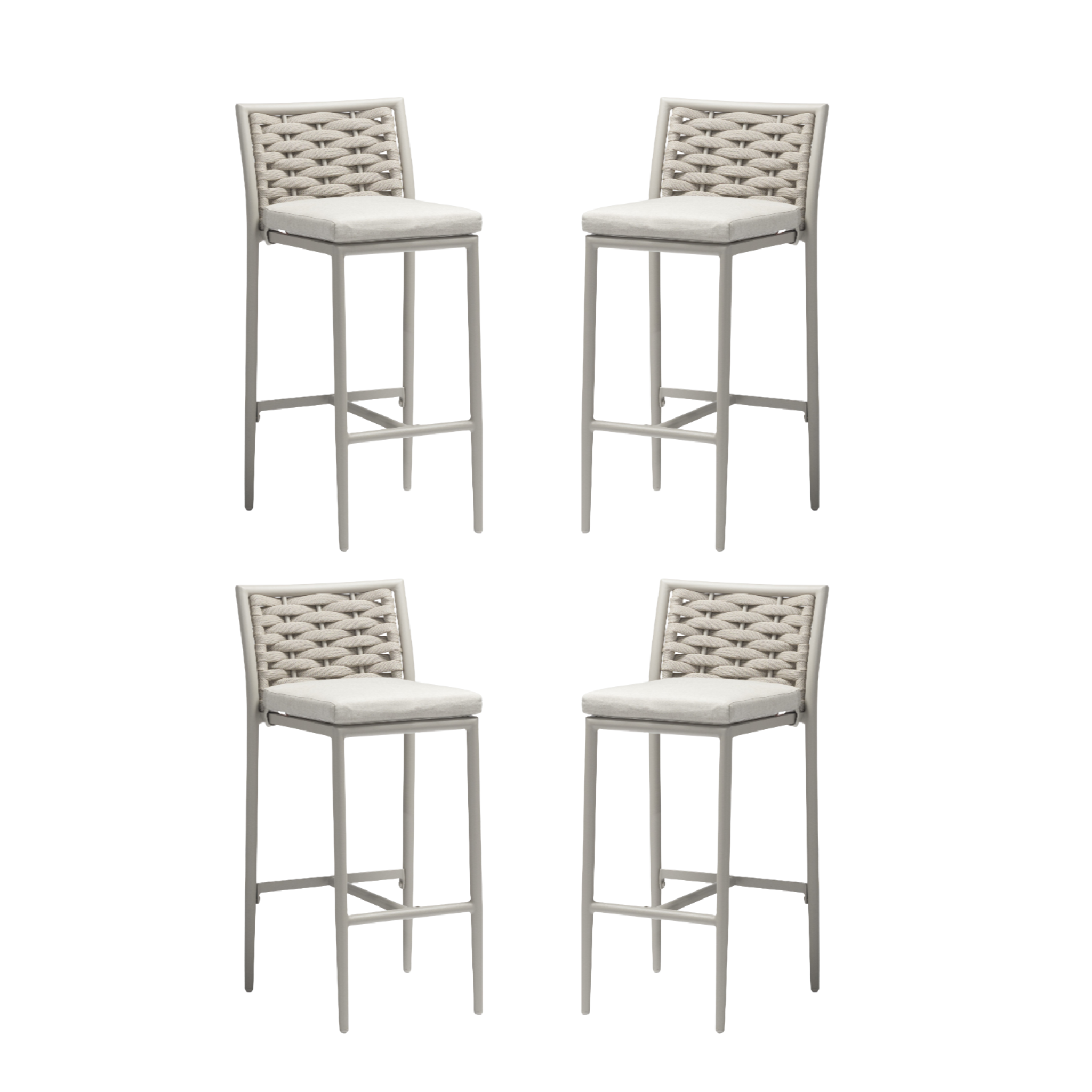 Set of 4 - Miller Outdoor Barstools